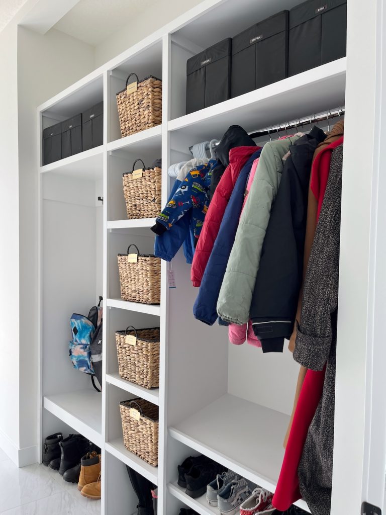 Organized mudroom