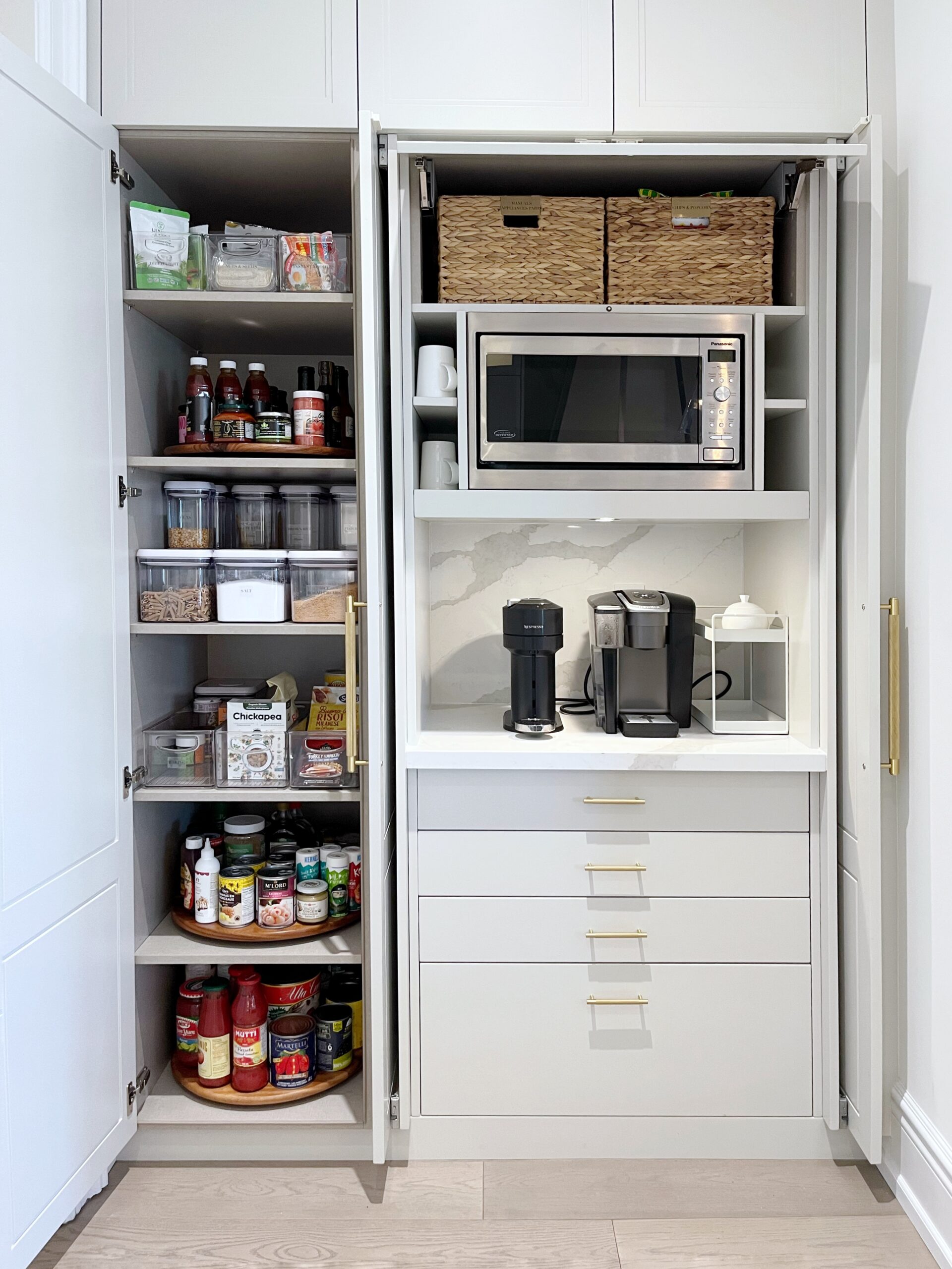 organizing and decluttering kitchen