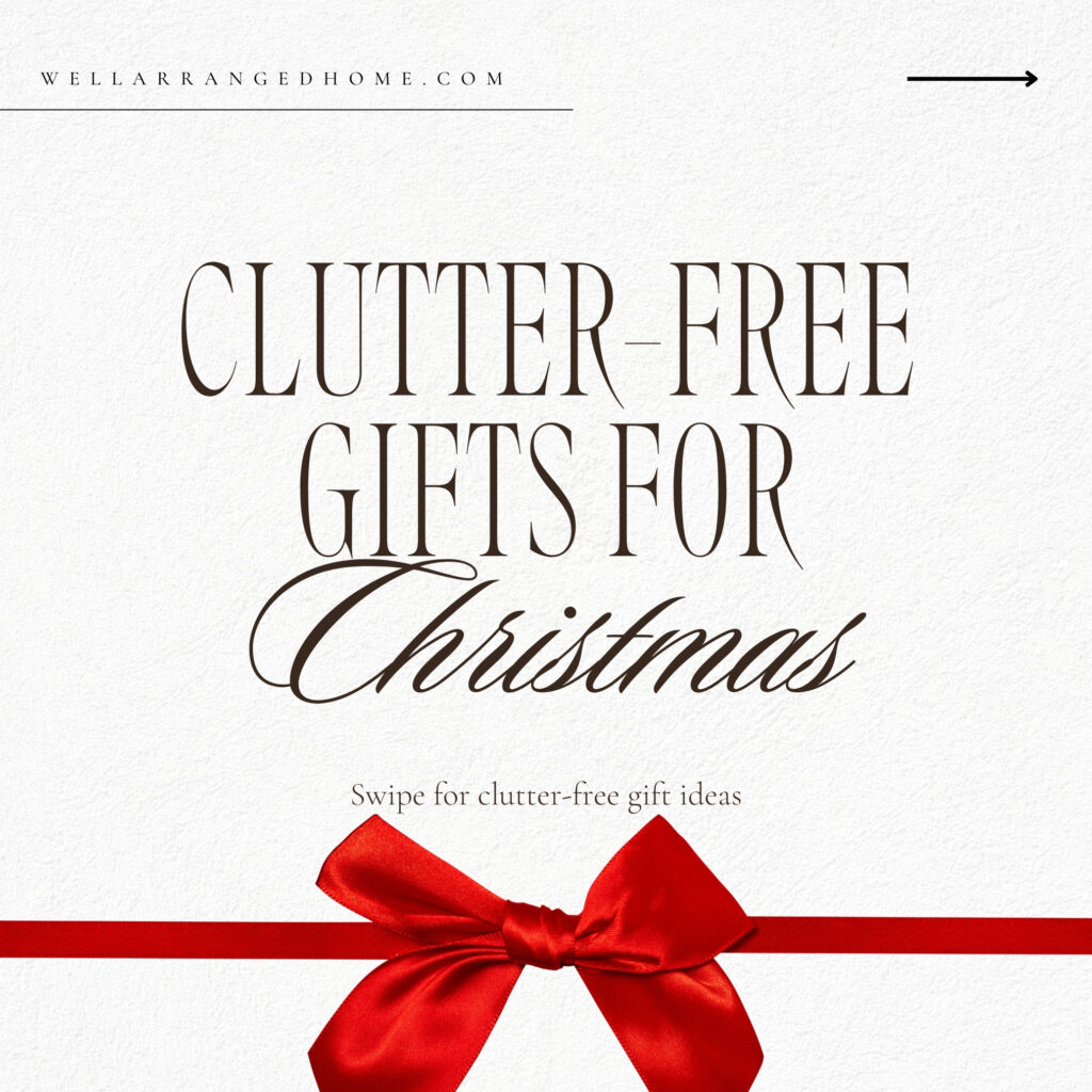 clutter free gifts for xmas