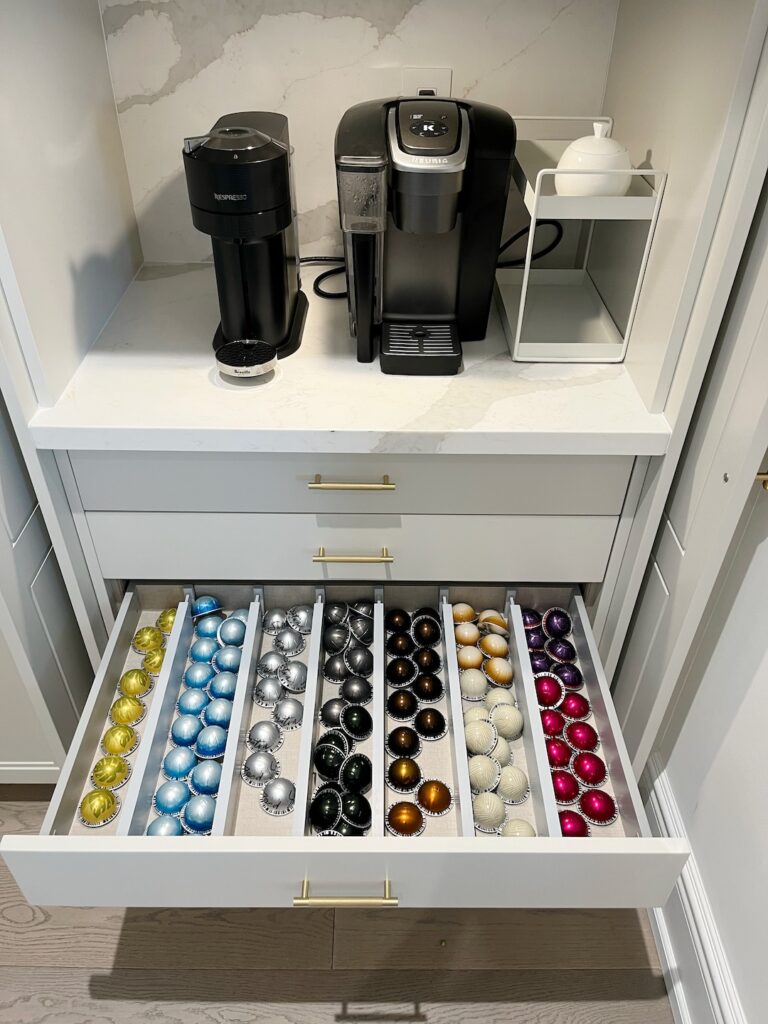 coffee pods organizing