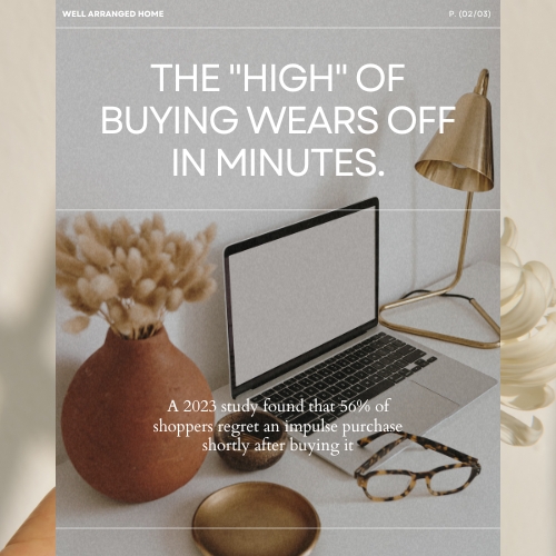 The high of buying wears off in minutes