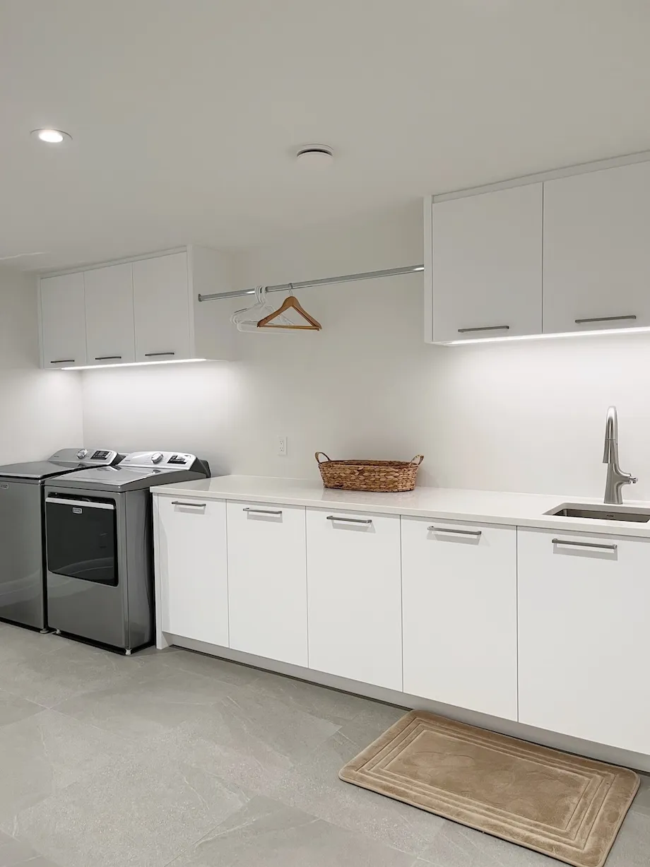 Intuitive laundry systems in Mount Royal, designed for effortless maintenance and a permanent home reset by Well Arranged Home.